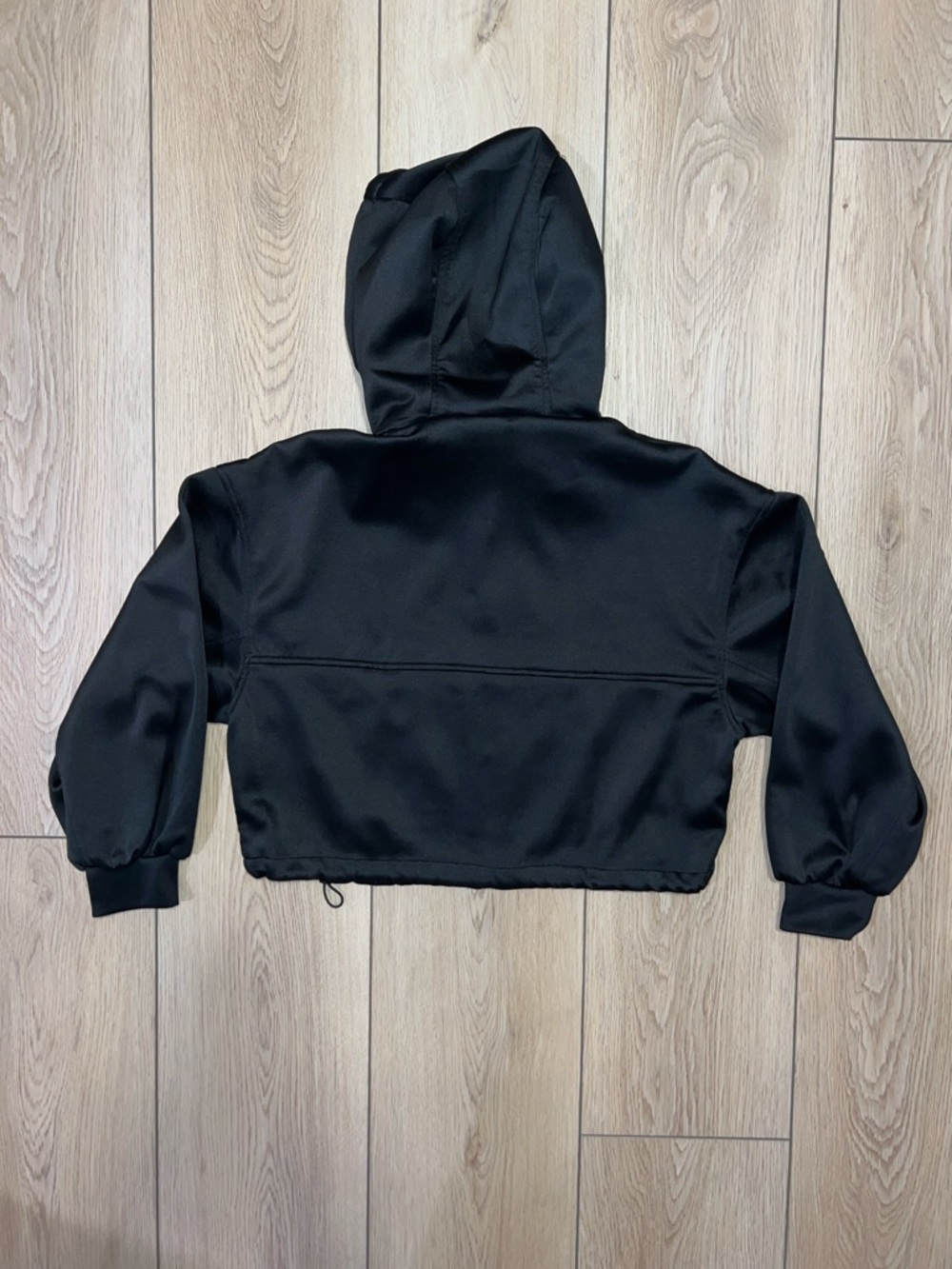 Zara Women’s Cropped Hooded Bomber Jogger Jacket - Picture 10 of 16